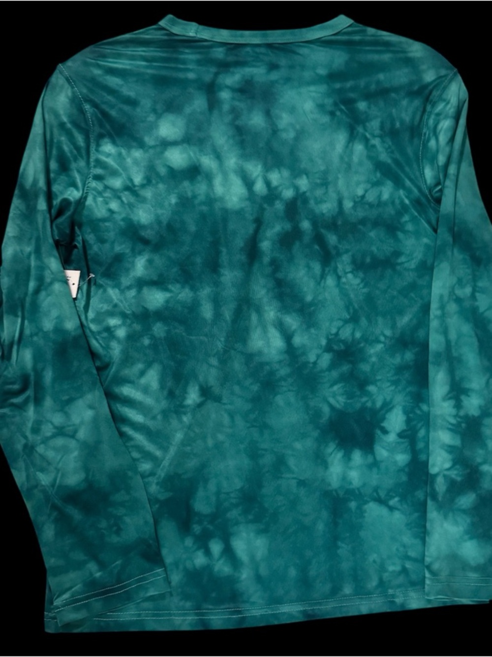 Old Navy Boys XL Long-Sleeve Tee with Gold Script Teal Tie-Dye Soccer Athletic - Picture 6 of 17